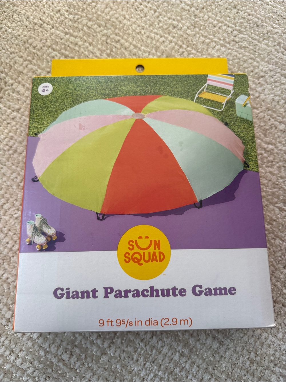 Sun Squad Giant Parachute Game — Multicolor Party Play Mat